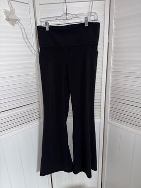 Athleta Black Boot-Cut Flare Leggings